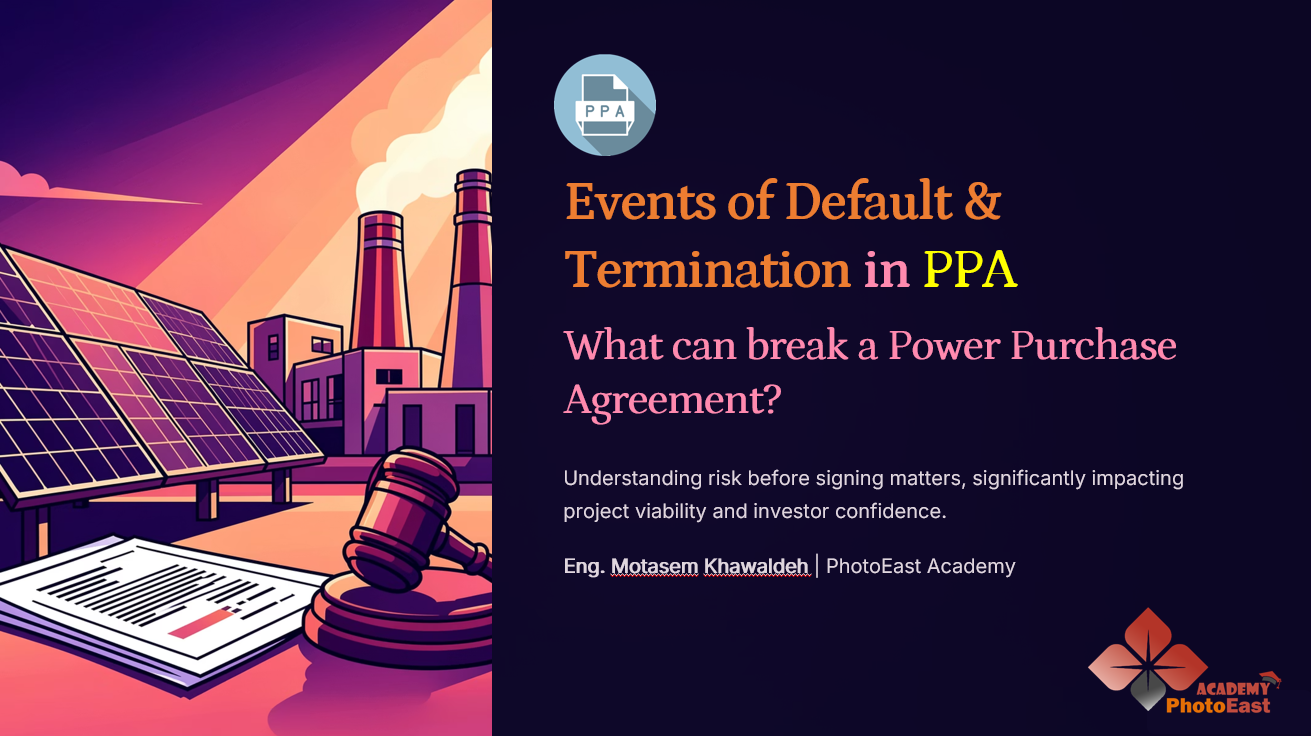 Events of Default & Termination in PPA Contracts